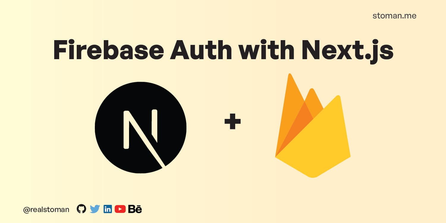 Firebase Authentication With Next.js - Banner Image